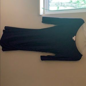 Purple elbow sleeve dress